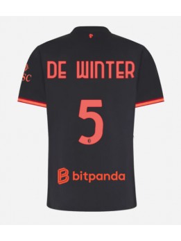 Ženski Nogometna dresi replika AC Milan Koni De Winter #5 Tretji 2026-27 Kratek rokav